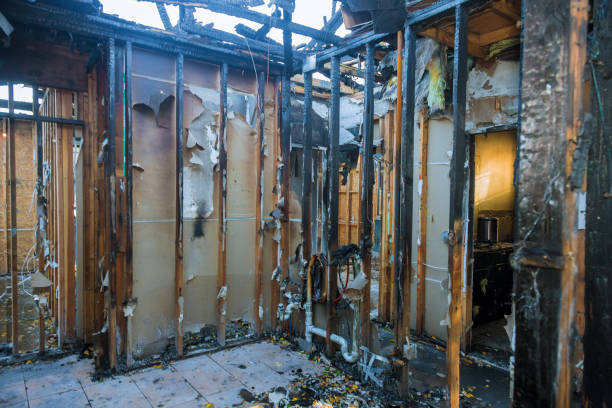 Professional Fire Damage Removal technician working in South Farmingdale, NY